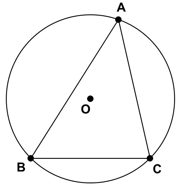 円Oの周上における3点からなる△ABC